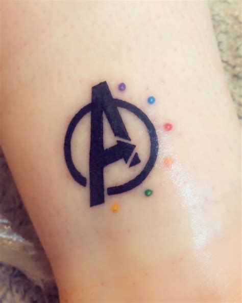 avengers tattoo|avengers symbol tattoo.